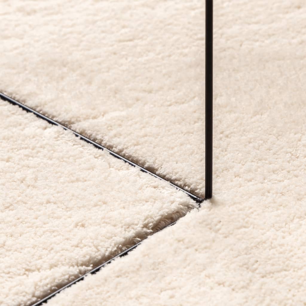 Tappeto a Pelo Corto HUARTE Morbido e Lavabile Beige 120x170 cm