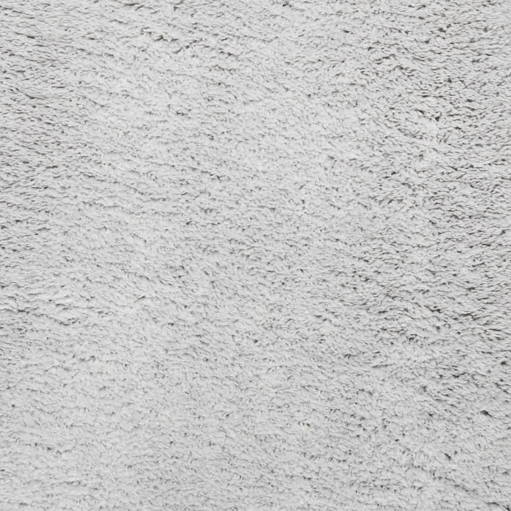 Tappeto a Pelo Corto HUARTE Morbido e Lavabile Grigio 240x240cm