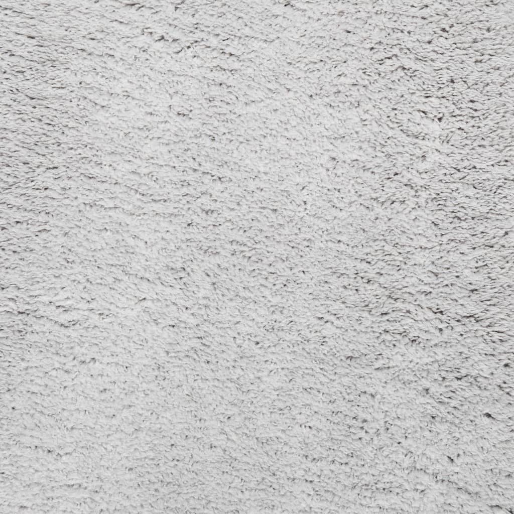 Tappeto a Pelo Corto HUARTE Morbido e Lavabile Grigio Ø 80 cm