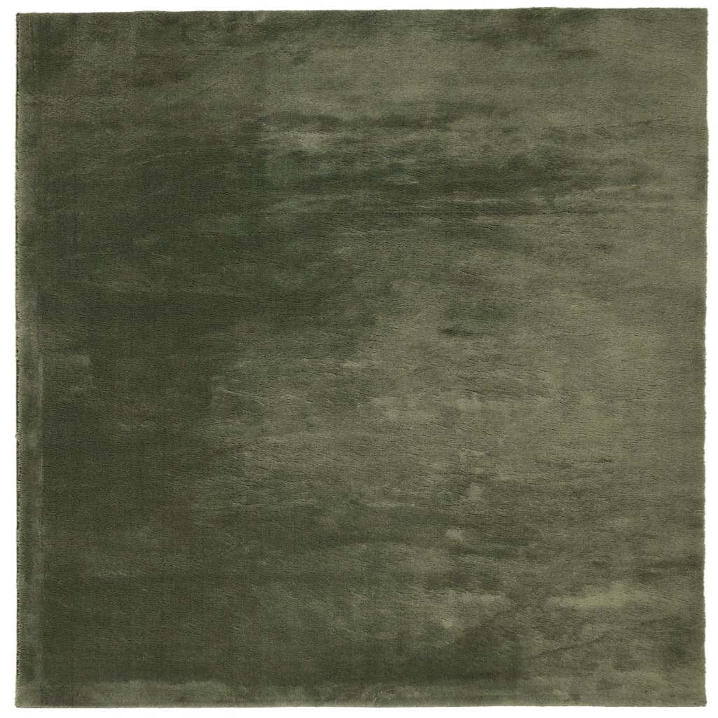 Tappeto Pelo Corto HUARTE Morbido Lavabile Verde Bosco