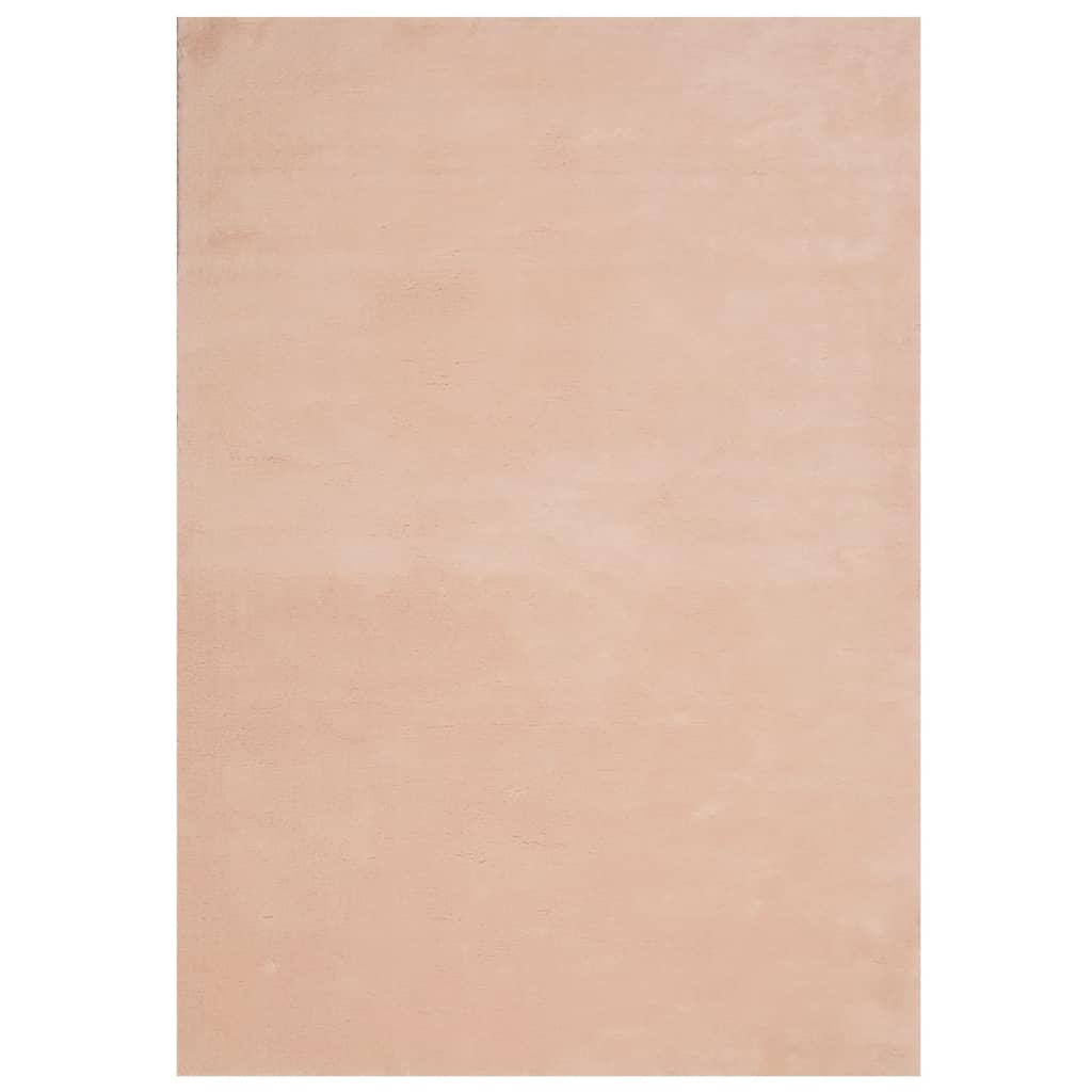 Tappeto a Pelo Corto HUARTE Morbido e Lavabile Rosato 120x170cm