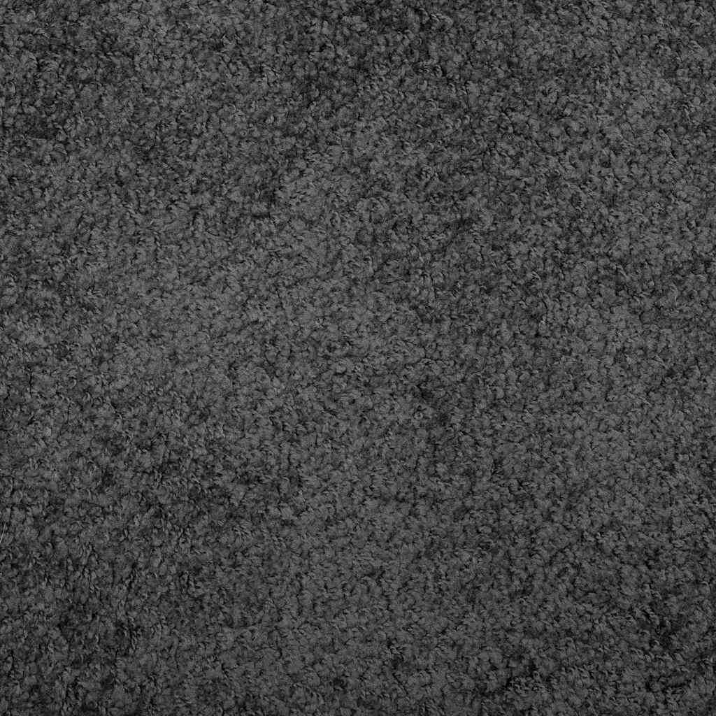 Tappeto Shaggy PAMPLONA a Pelo Lungo Moderno Antracite 80x150cm