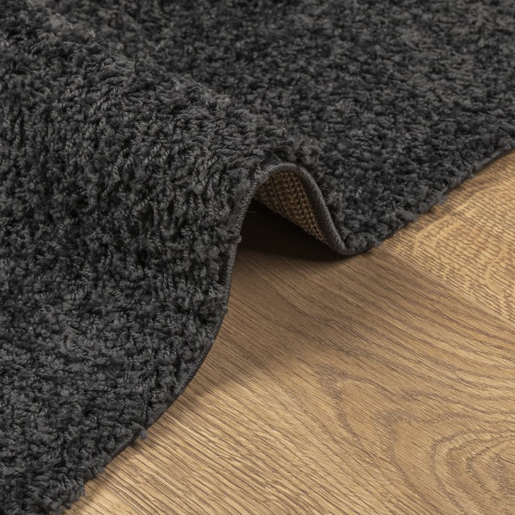 Tappeto Shaggy PAMPLONA Pelo Lungo Moderno Antracite 120x170cm