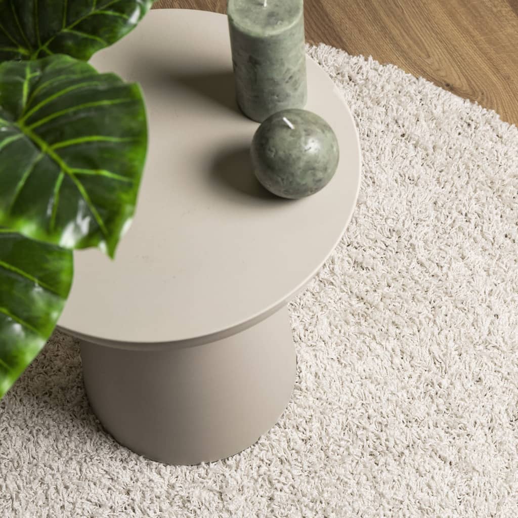 Tappeto Shaggy PAMPLONA a Pelo Lungo Moderno Crema 60x110 cm