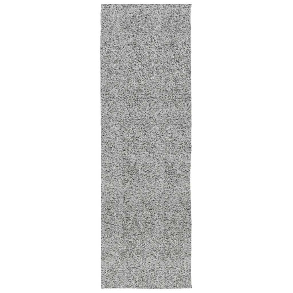 Tappeto Shaggy PAMPLONA a Pelo Lungo Moderno Grigio 80x250 cm