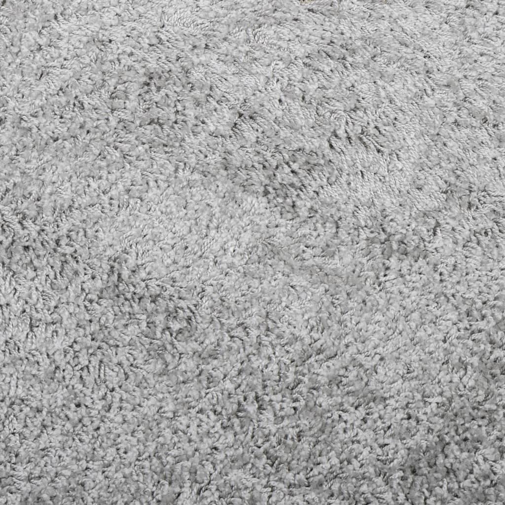 Tappeto Shaggy PAMPLONA a Pelo Lungo Moderno Grigio 80x250 cm