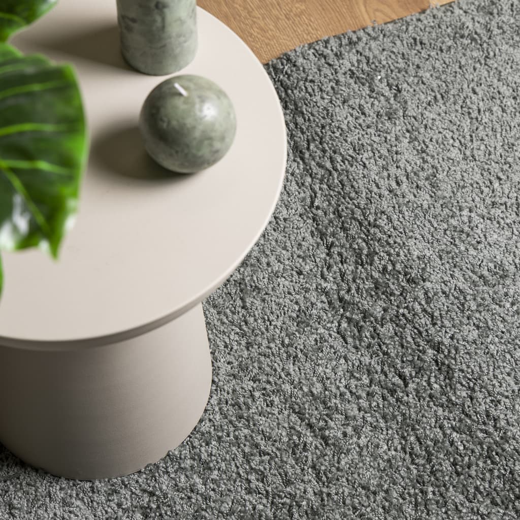 Tappeto Shaggy PAMPLONA a Pelo Lungo Moderno Verde 80x200 cm