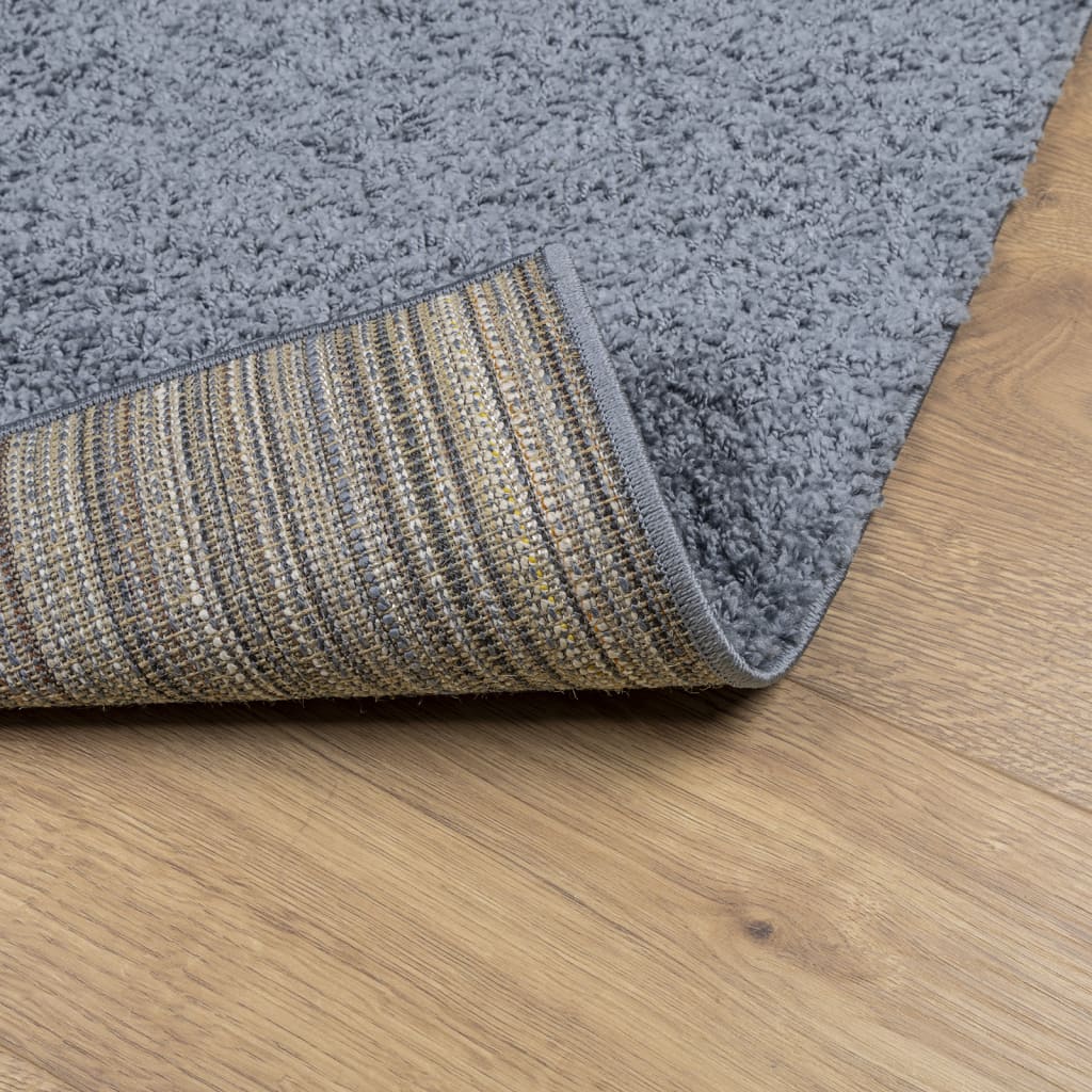 Tappeto Shaggy PAMPLONA a Pelo Lungo Moderno Blu 80x200 cm