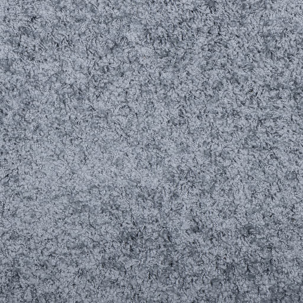 Tappeto Shaggy PAMPLONA a Pelo Lungo Moderno Blu 240x240 cm