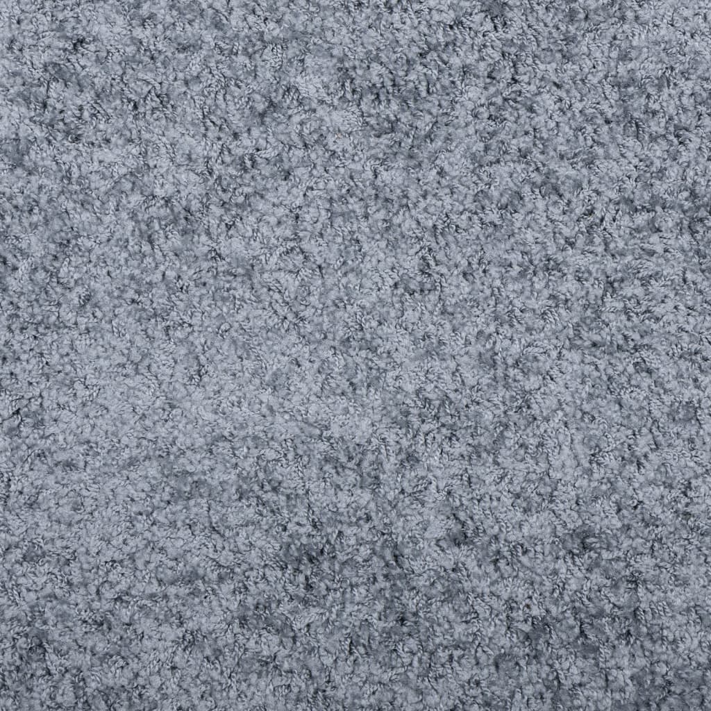 Tappeto Shaggy PAMPLONA a Pelo Lungo Moderno Blu Ø 200 cm