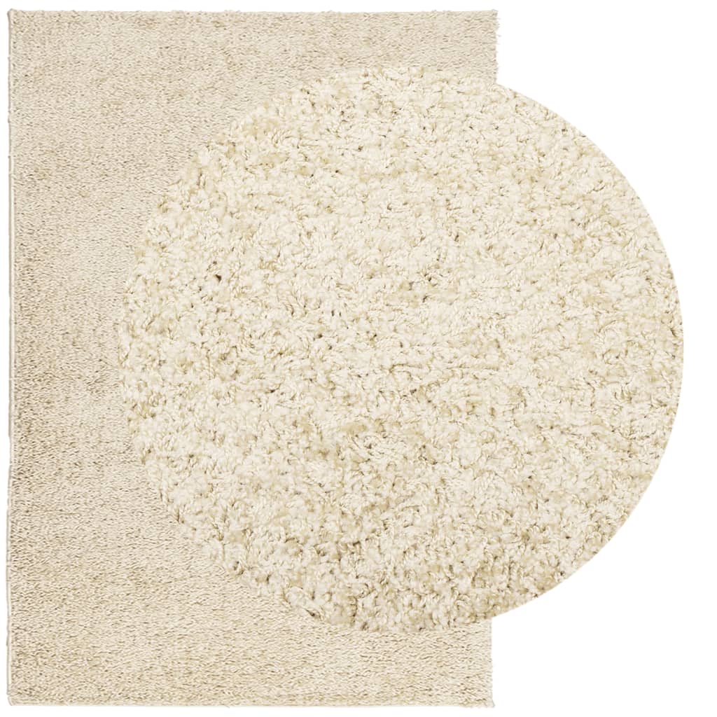 Tappeto Shaggy PAMPLONA a Pelo Lungo Moderno Oro 160x230 cm