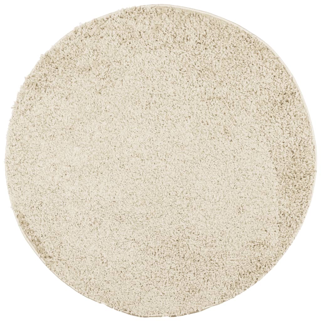 Tappeto Shaggy PAMPLONA a Pelo Lungo Moderno Oro Ø 160 cm