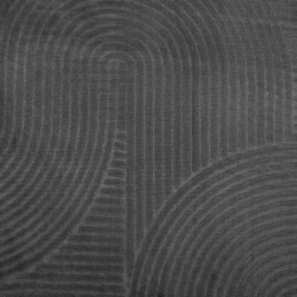 Tappeto IZA a Pelo Corto Aspetto Scandinavo antracite 100x200cm