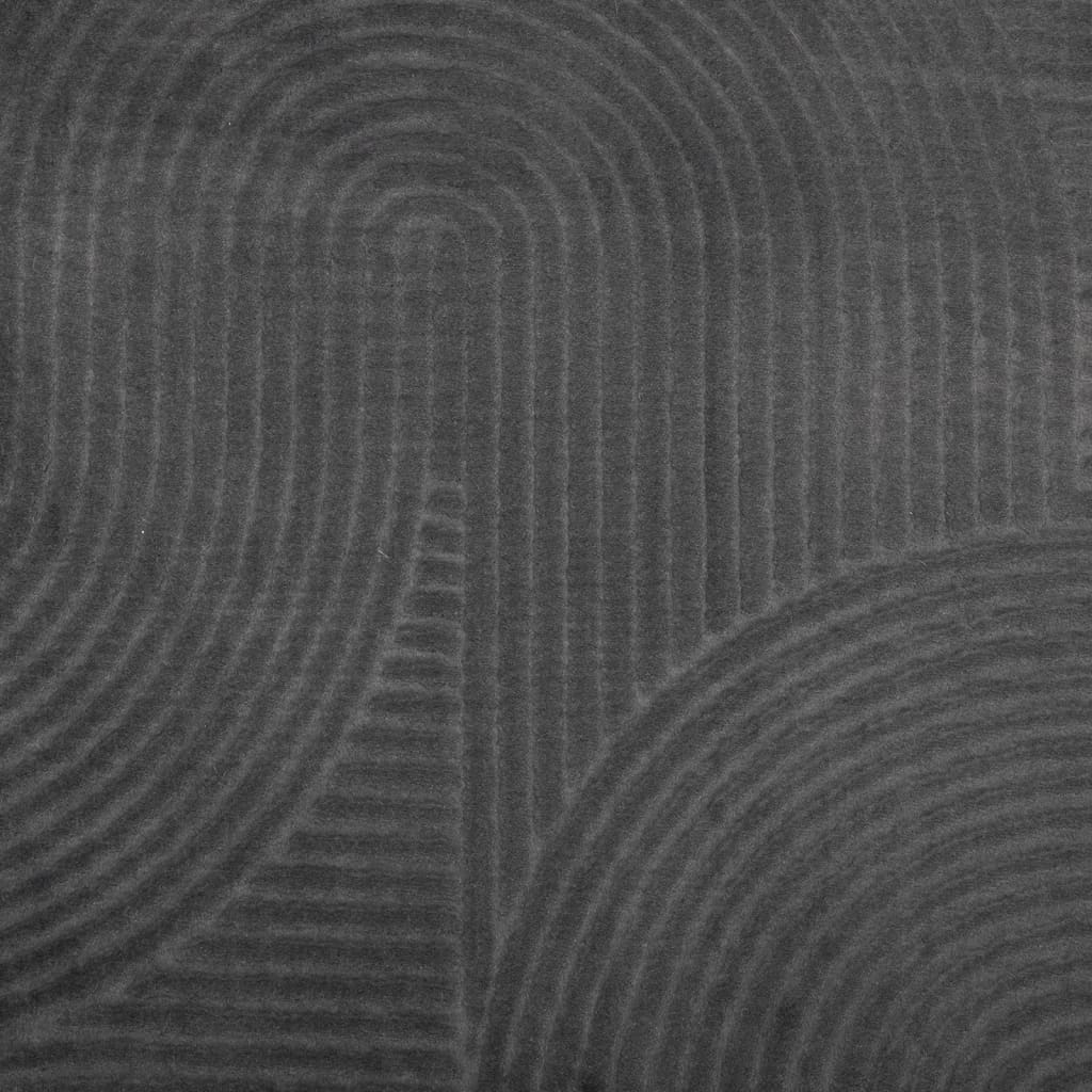 Tappeto IZA a Pelo Corto Aspetto Scandinavo antracite 140x200cm