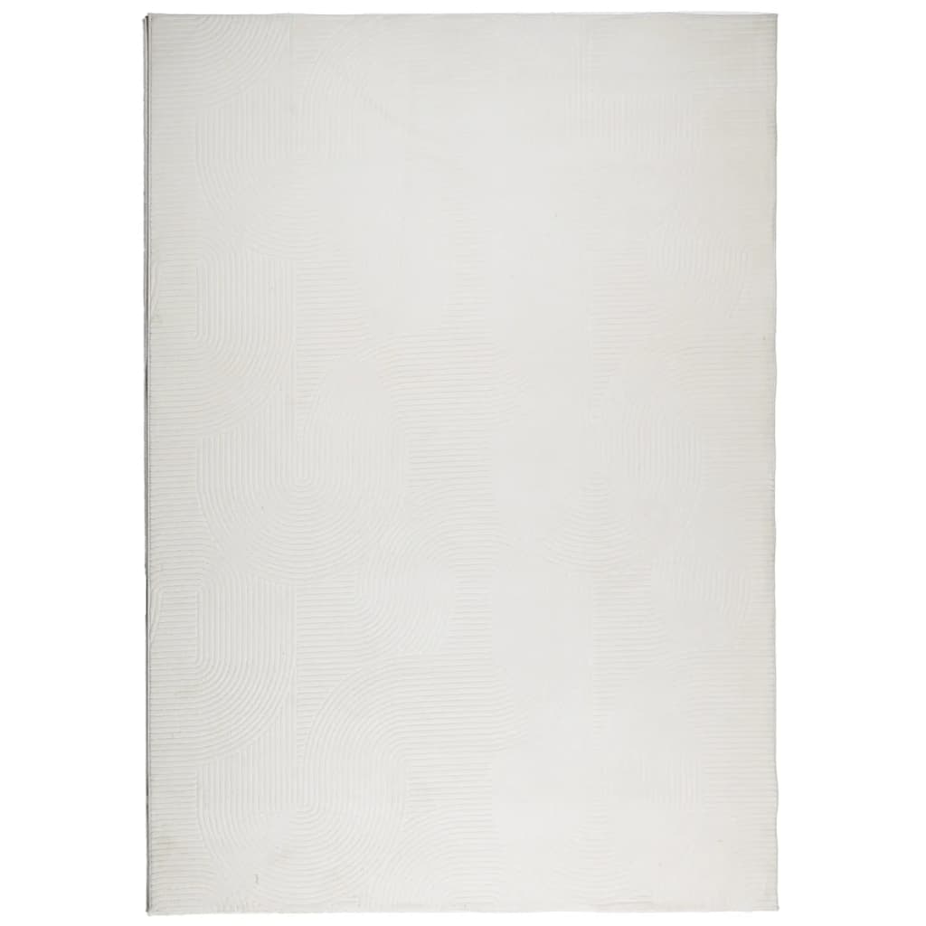 Tappeto IZA a Pelo Corto Aspetto Scandinavo Crema 140x200 cm