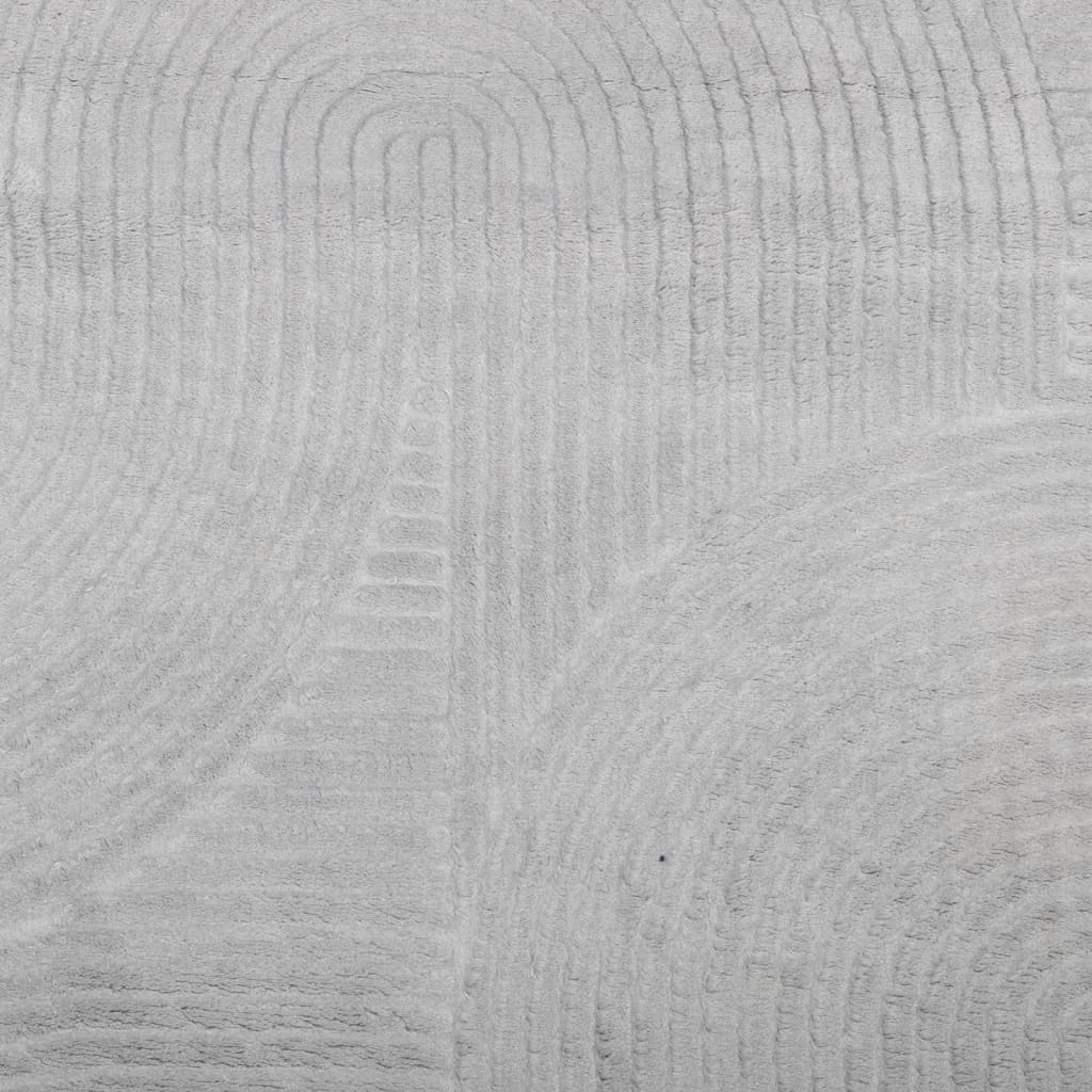 Tappeto IZA a Pelo Corto con Aspetto Scandinavo Grigio Ø 80 cm