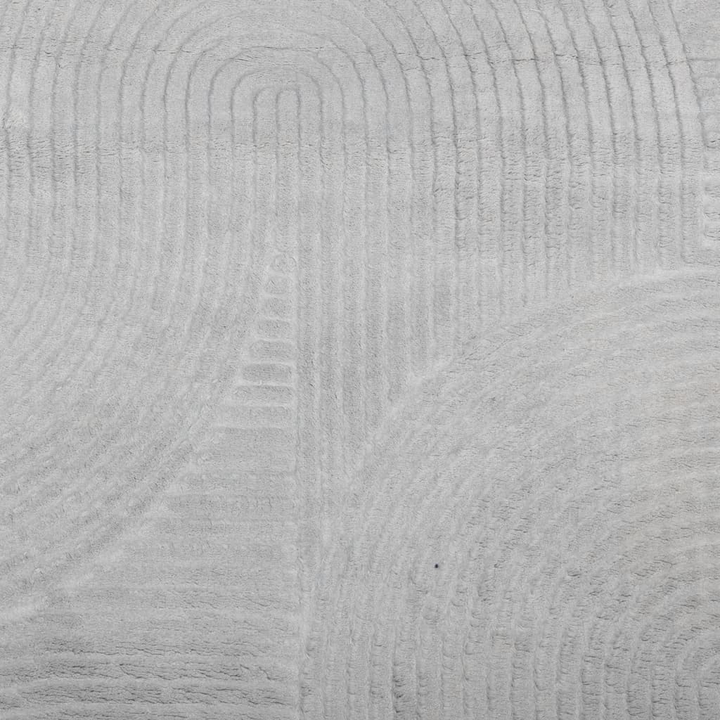 Tappeto IZA a Pelo Corto con Aspetto Scandinavo Grigio Ø 160 cm