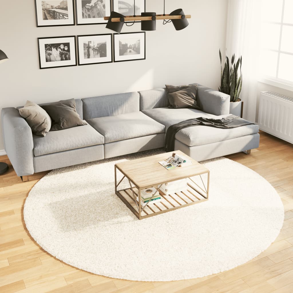 Tappeto OVIEDO a Pelo Corto Beige Ø 240 cm