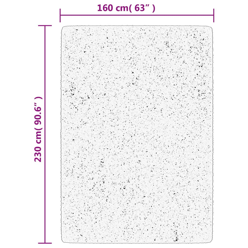 Tappeto OVIEDO a Pelo Corto Crema 160x230 cm
