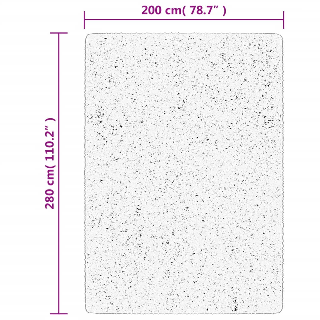 Tappeto OVIEDO a Pelo Corto Crema 200x280 cm