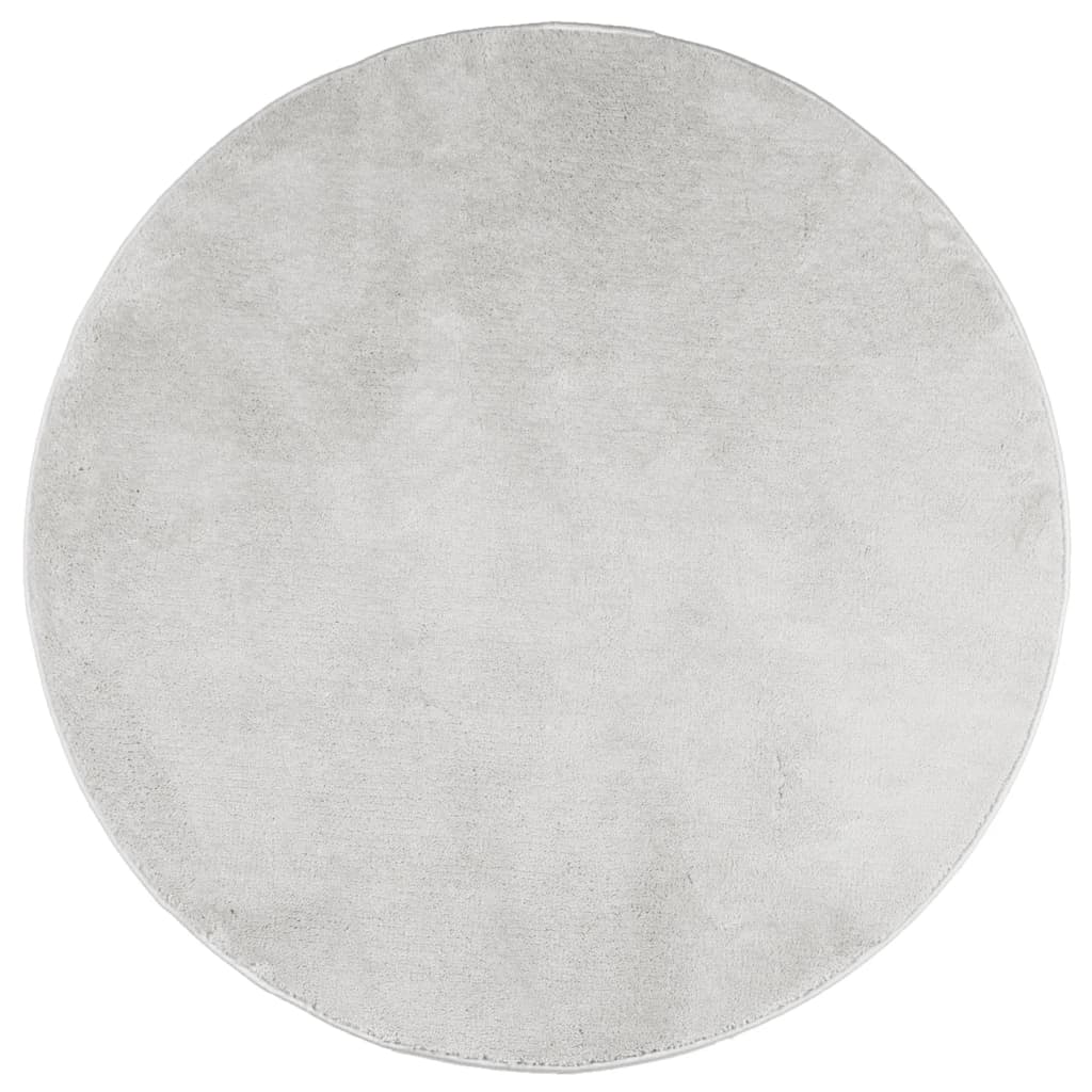 Tappeto OVIEDO a Pelo Corto Grigio Ø 160 cm