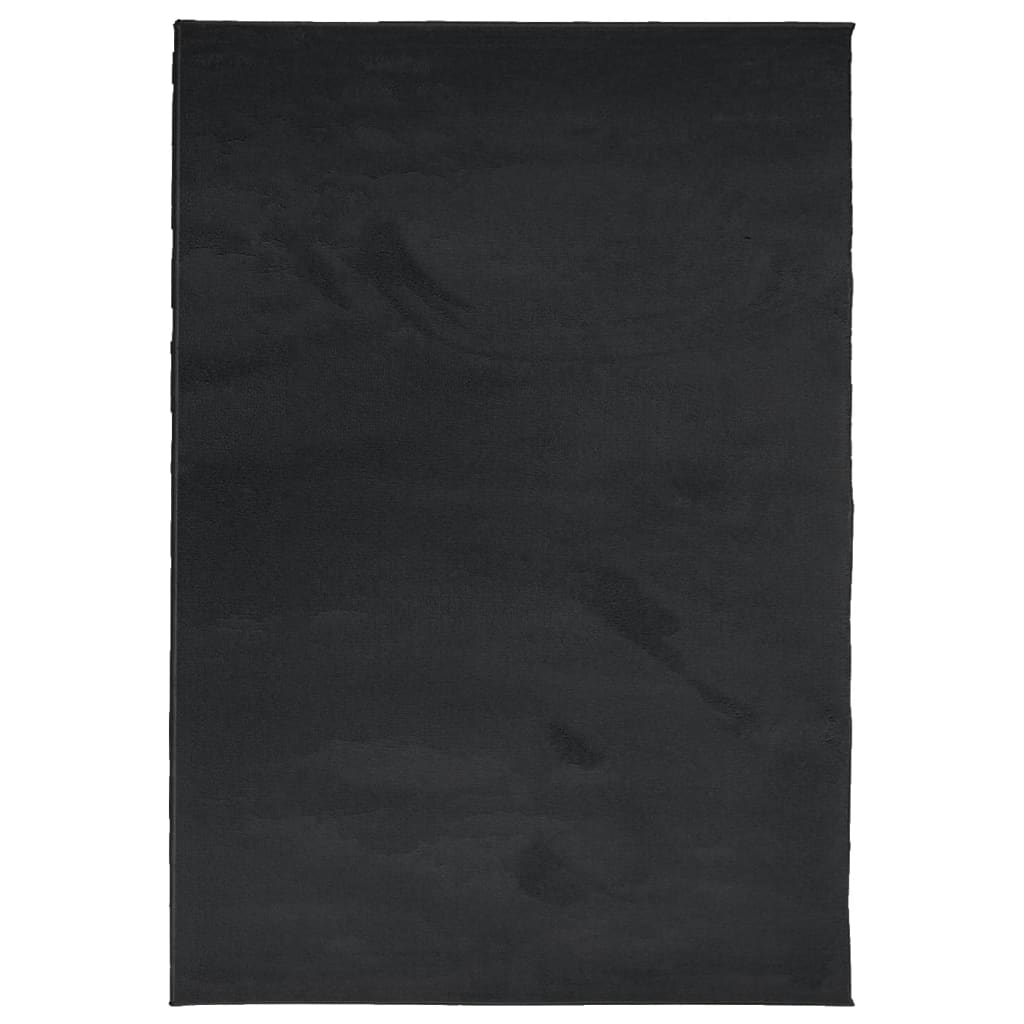 Tappeto OVIEDO a Pelo Corto Nero 120x170 cm