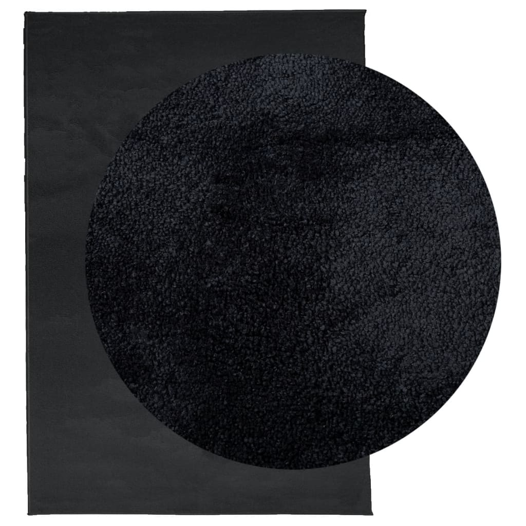 Tappeto OVIEDO a Pelo Corto Nero 120x170 cm