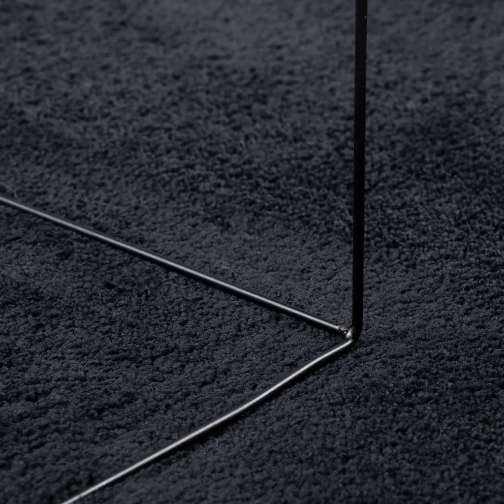 Tappeto OVIEDO a Pelo Corto Nero 120x170 cm