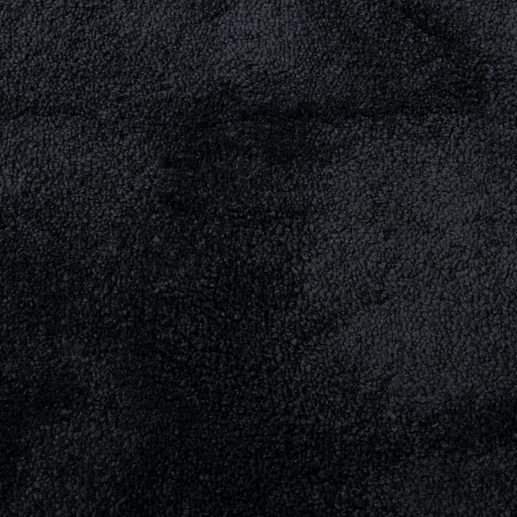 Tappeto OVIEDO a Pelo Corto Nero 140x200 cm