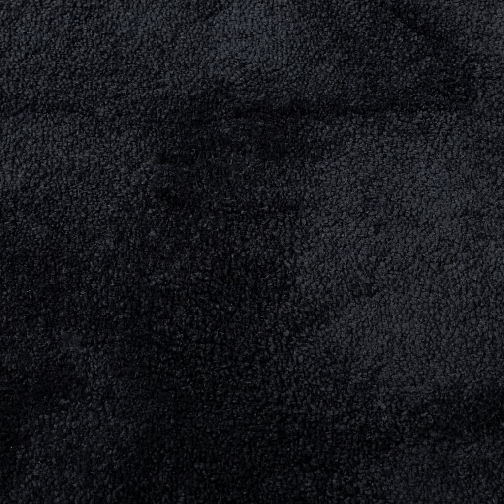 Tappeto OVIEDO a Pelo Corto Nero Ø 200 cm