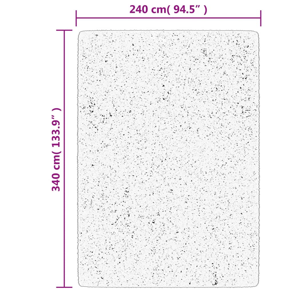 Tappeto OVIEDO a Pelo Corto Turchese 240x340 cm