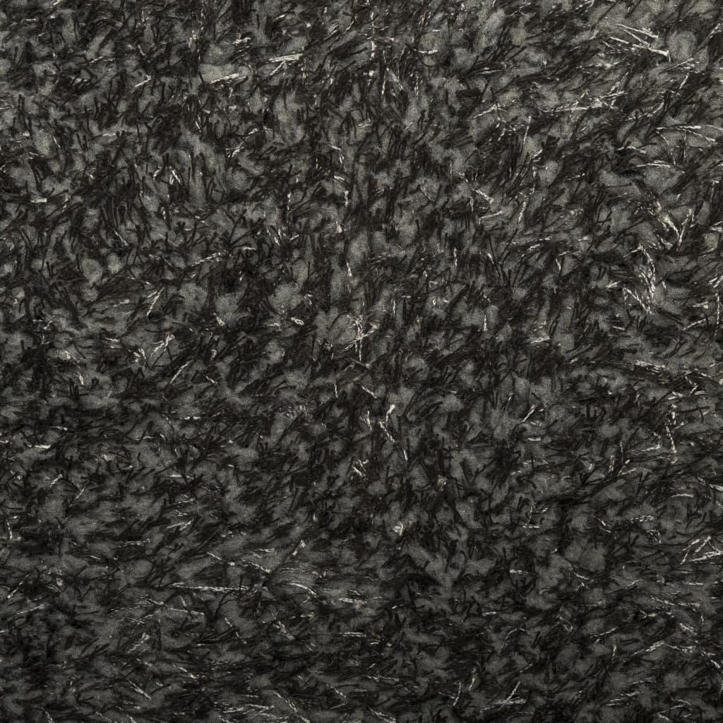 Tappeto a Pelo Lucido Lungo ISTAN Effetto Antracite 120x170 cm