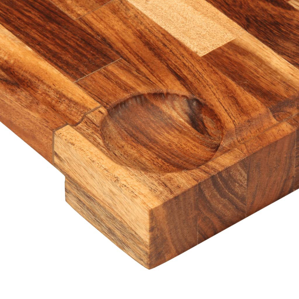 Tagliere 30x21x4 cm in Legno Massello di Acacia