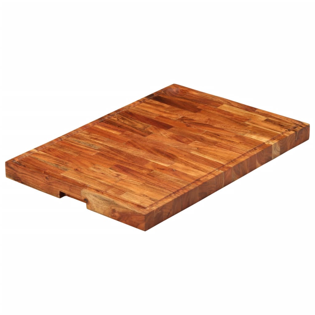 Tagliere 60x42x4 cm in Legno Massello di Acacia
