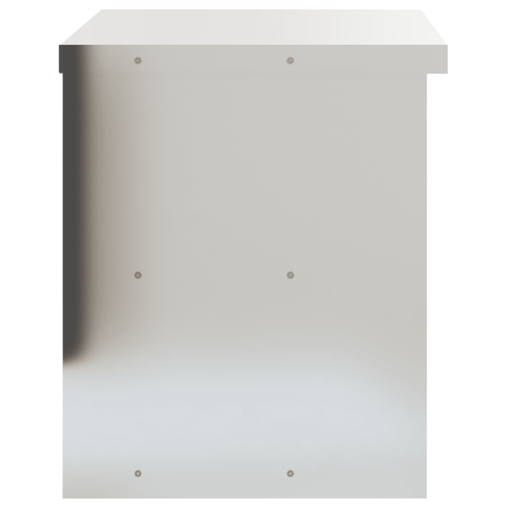 Mobile Cucina da Parete con Ripiano in Acciaio Inossidabile