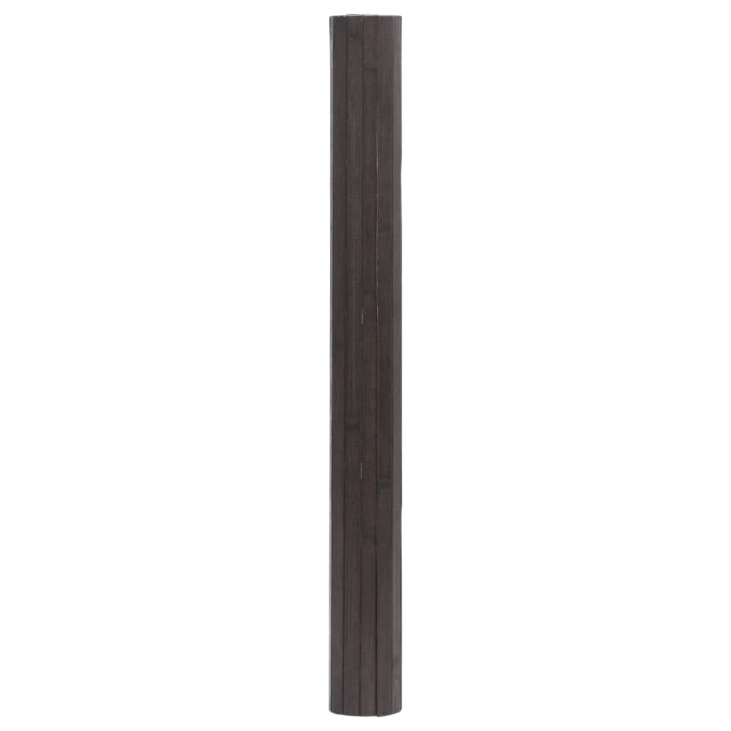 Tappeto Rettangolare Marrone Scuro 60x300 cm in Bambù