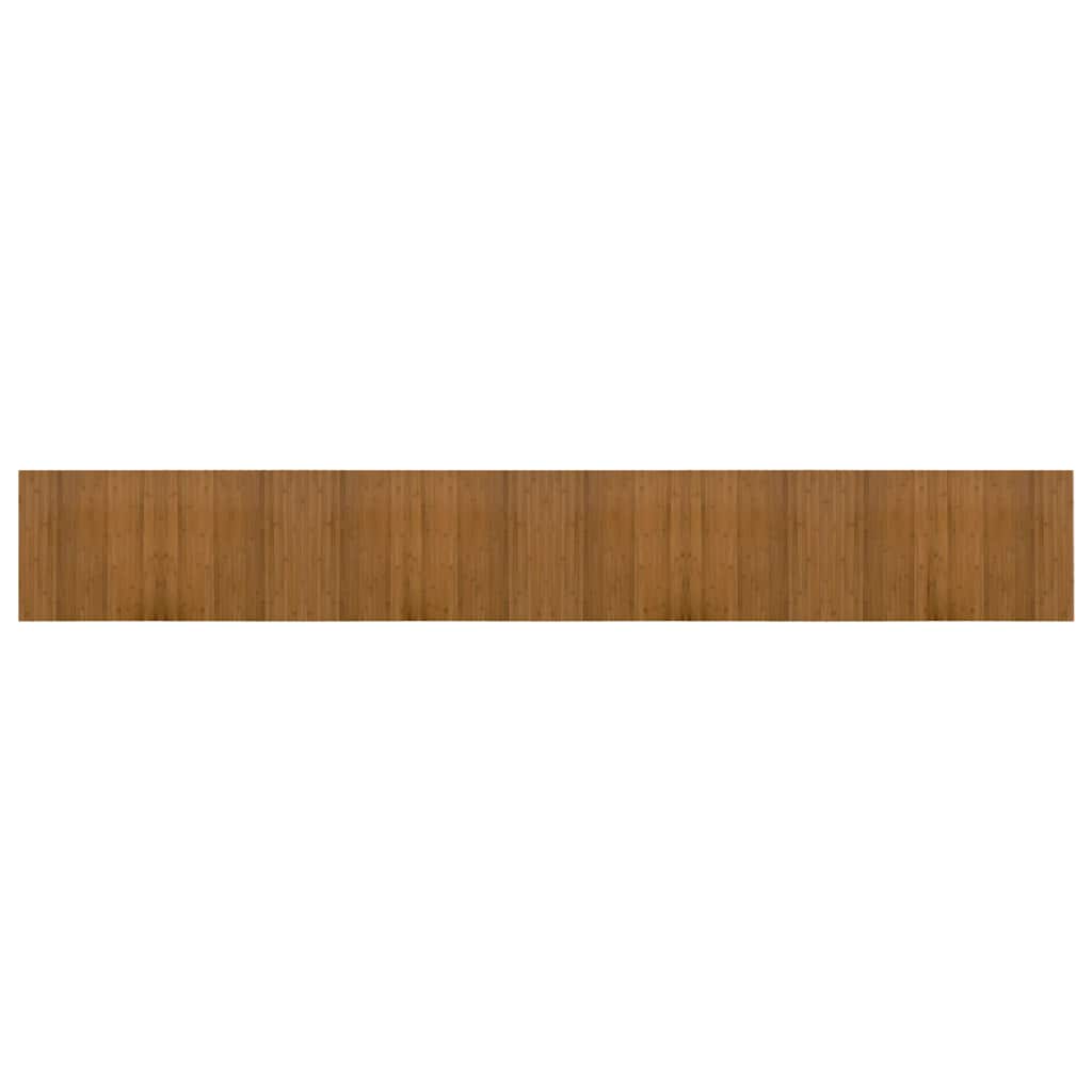 Tappeto Rettangolare Marrone 60x400 cm in Bambù