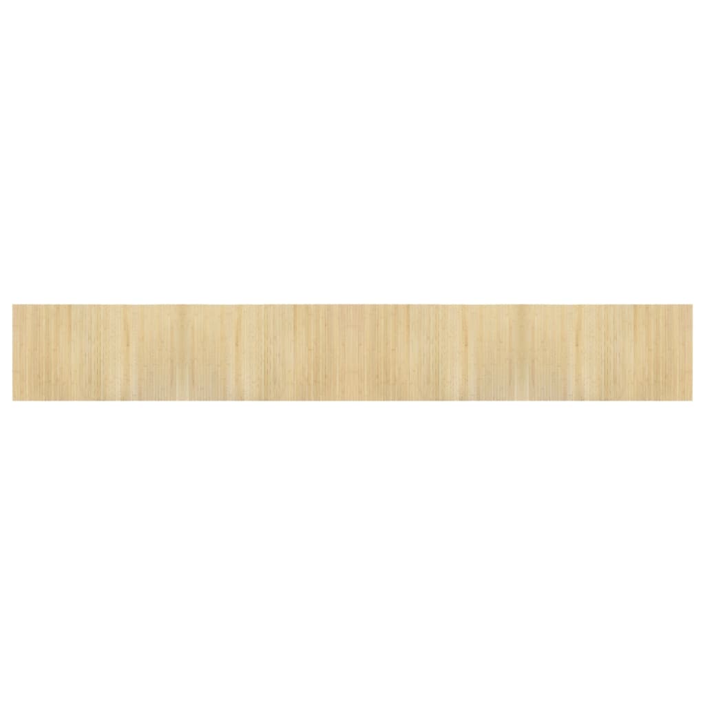 Tappeto Rettangolare Natura Chiaro 60x400 cm in Bambù