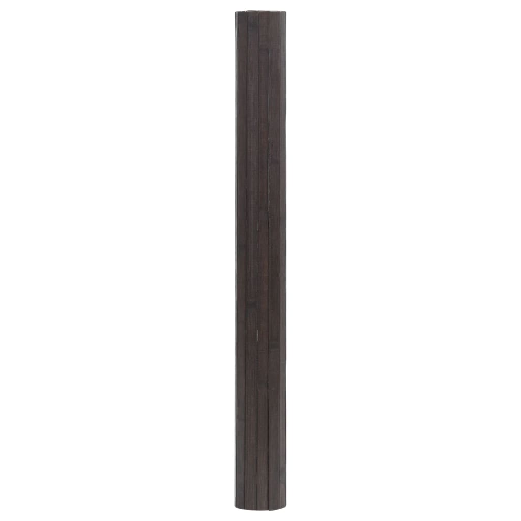 Tappeto Rettangolare Marrone Scuro 70x300 cm in Bambù