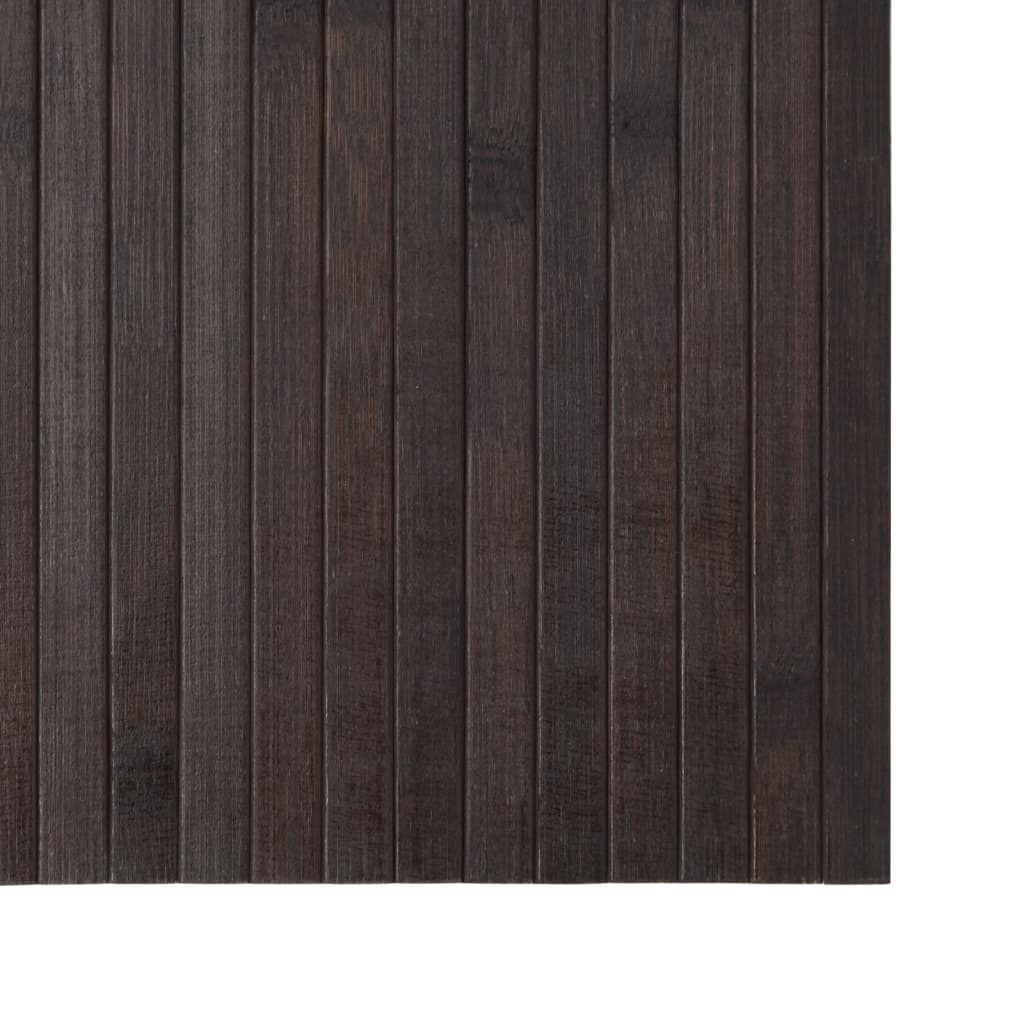 Tappeto Rettangolare Marrone Scuro 70x300 cm in Bambù