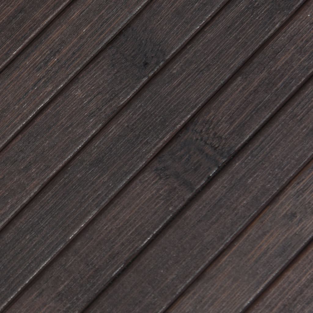 Tappeto Rettangolare Marrone Scuro 70x300 cm in Bambù