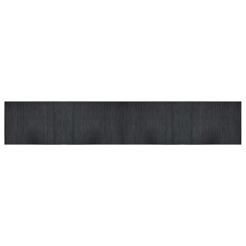 Tappeto Rettangolare Grigio 70x400 cm in Bambù