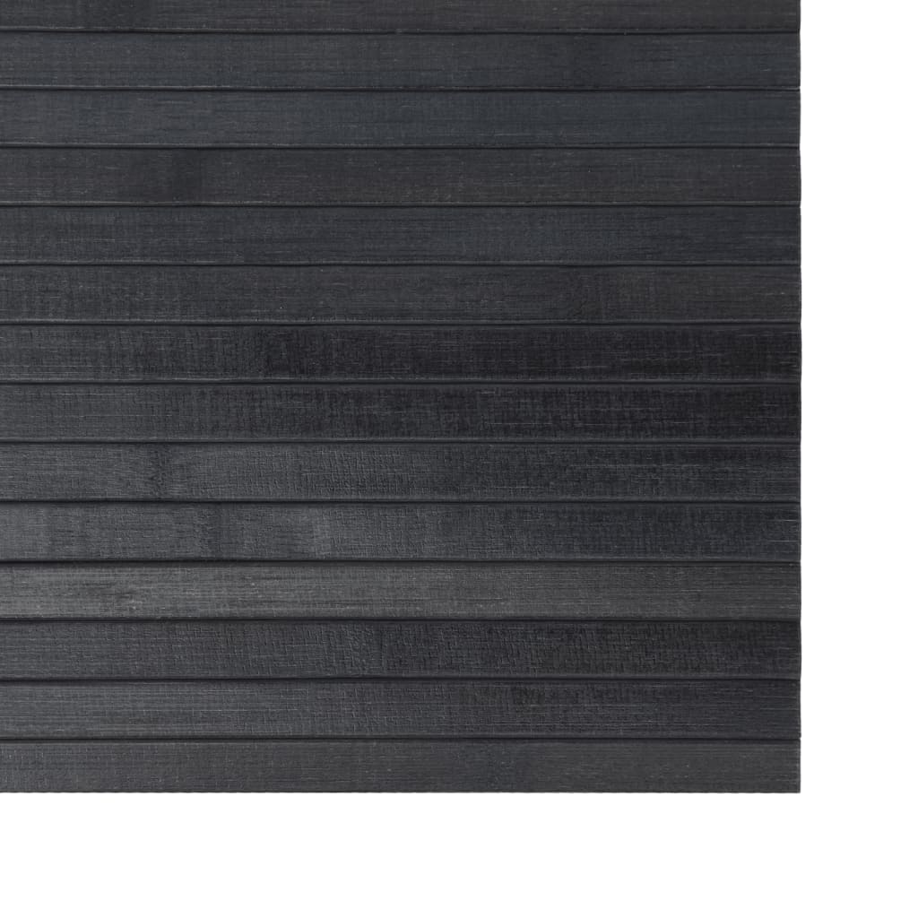 Tappeto Rettangolare Grigio 70x400 cm in Bambù