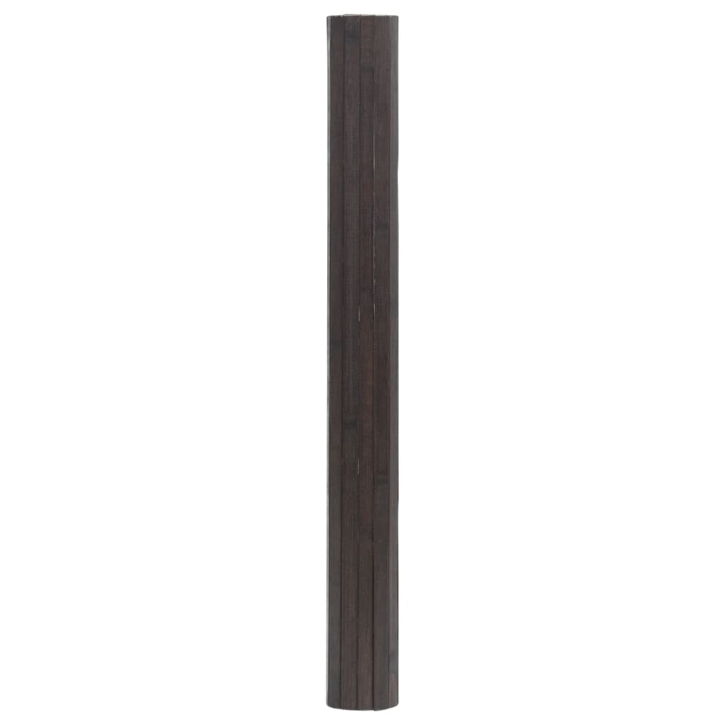 Tappeto Rettangolare Marrone Scuro 70x500 cm in Bambù