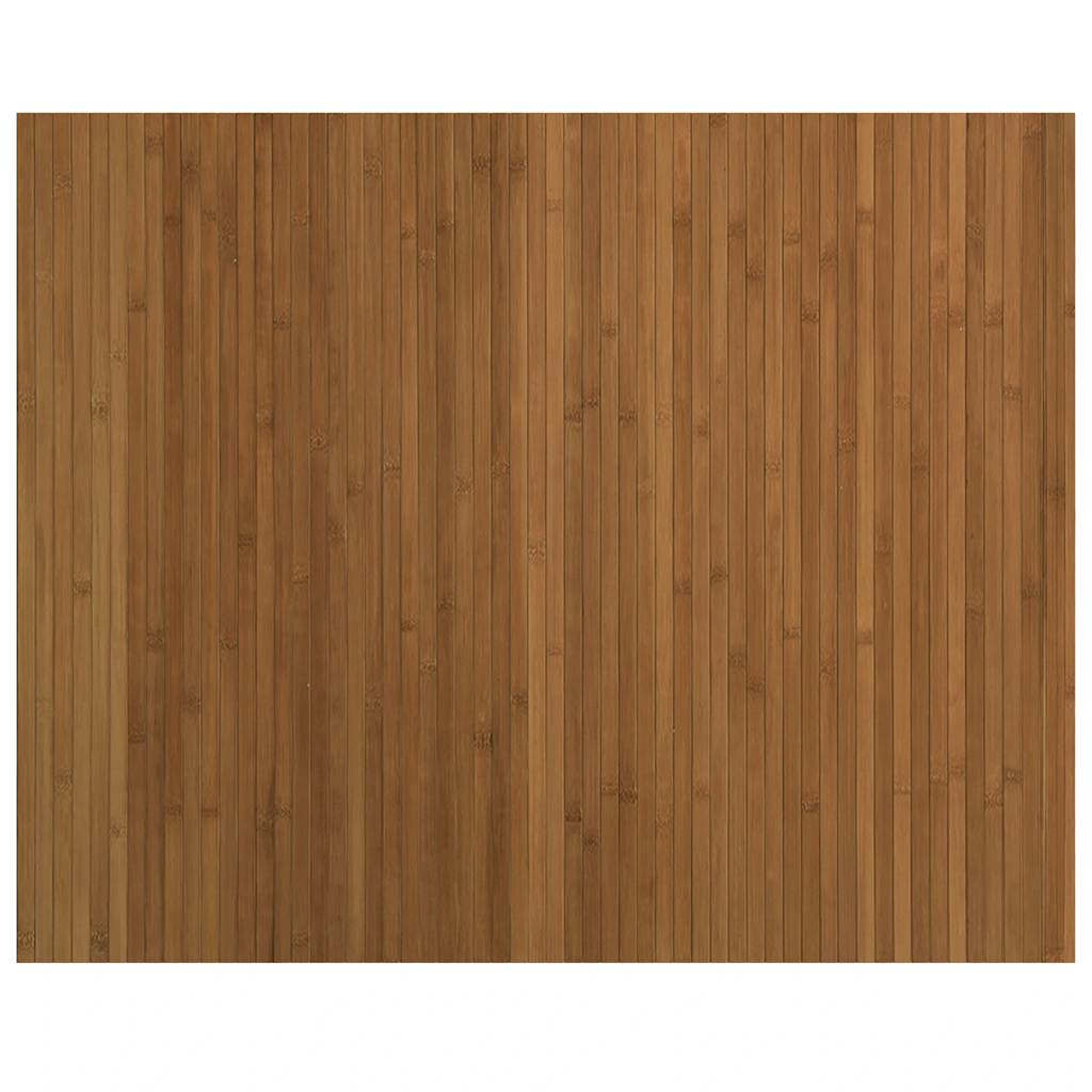 Tappeto Rettangolare Marrone 80x100 cm in Bambù