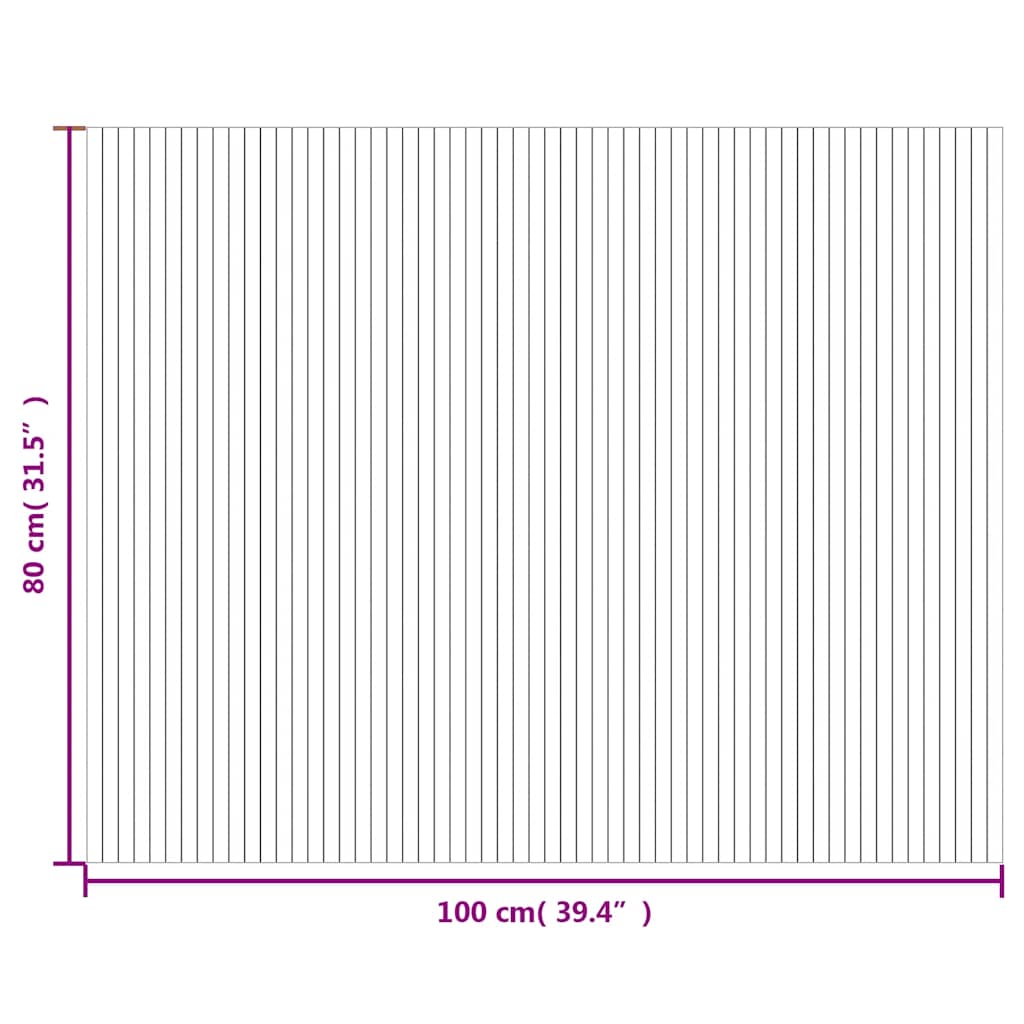 Tappeto Rettangolare Marrone 80x100 cm in Bambù