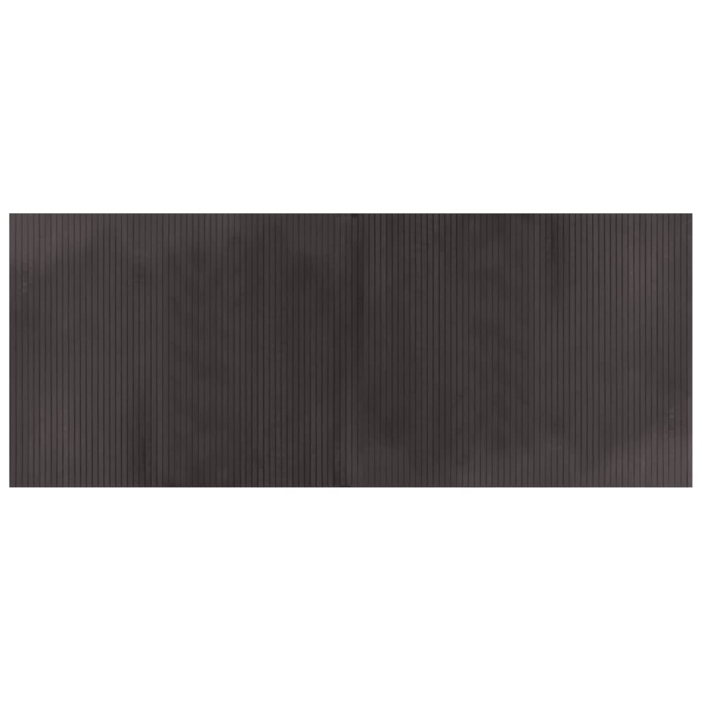 Tappeto Rettangolare Marrone Scuro 80x200 cm in Bambù