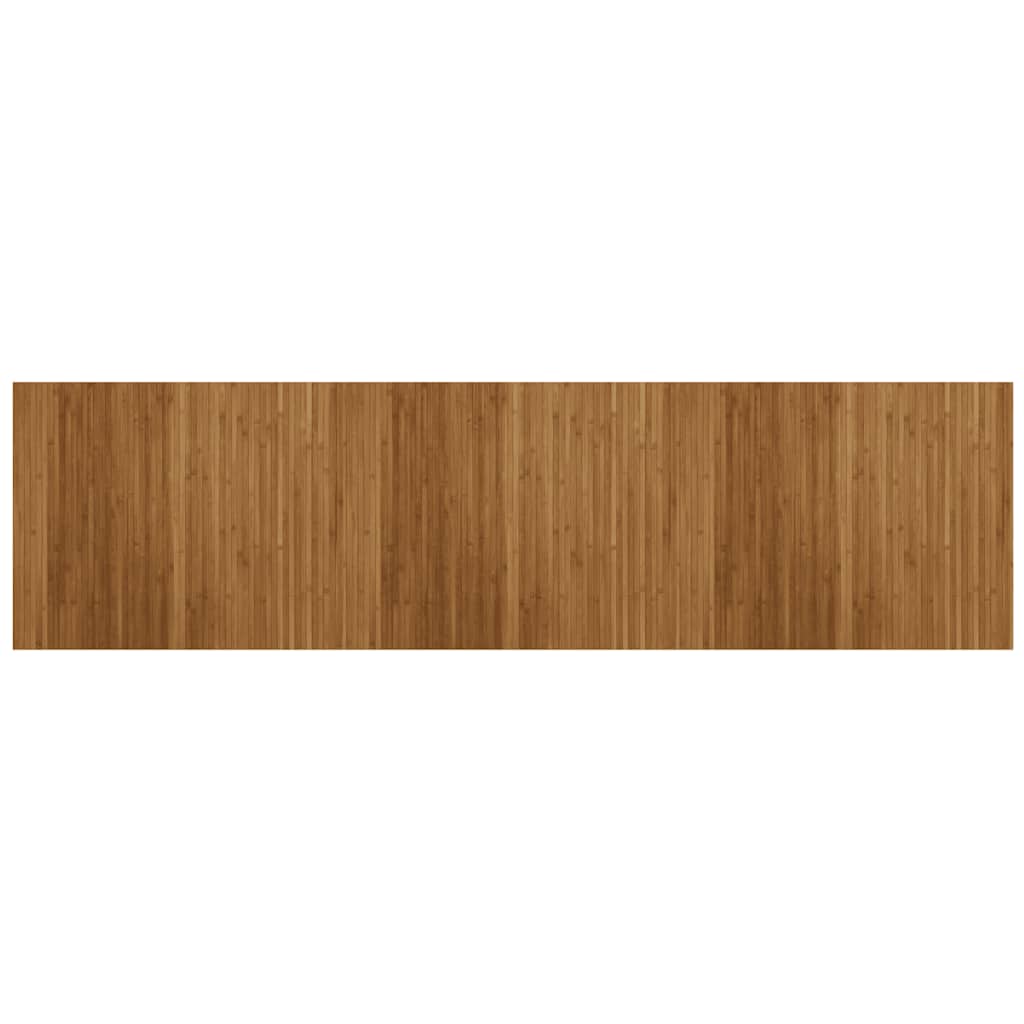Tappeto Rettangolare Marrone 80x300 cm in Bambù