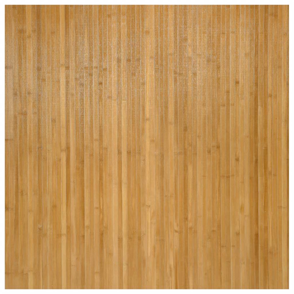 Tappeto Rettangolare Naturale 100x100 cm in Bambù
