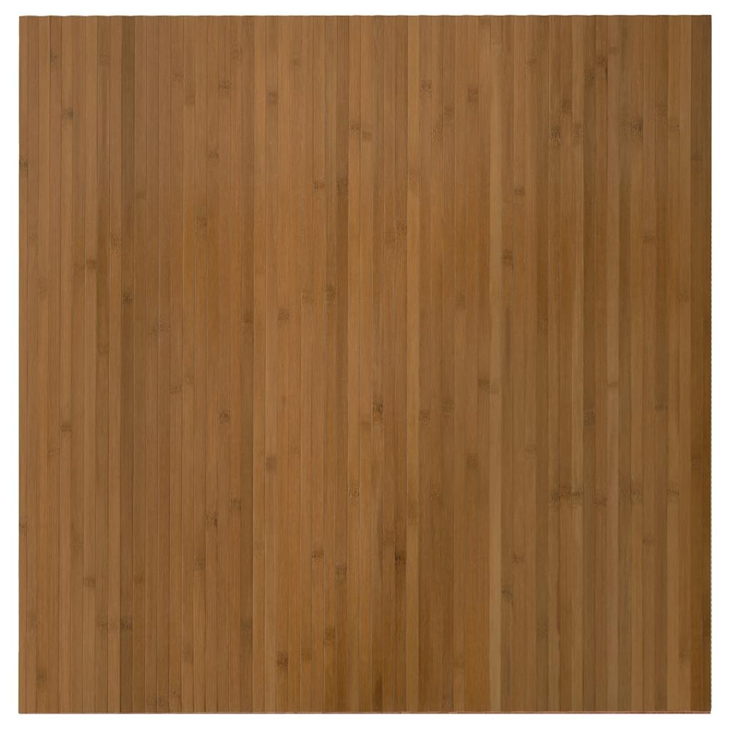 Tappeto Rettangolare Marrone 100x100 cm in Bambù